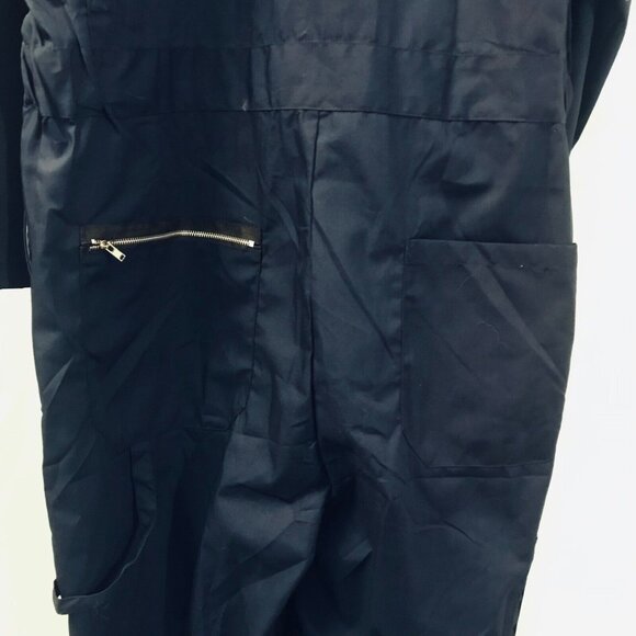 TOPTIE Coveralls Men's Large Long Sleeve Blue Snap Zip Front Elastic Waist NWOT - Picture 11 of 12
